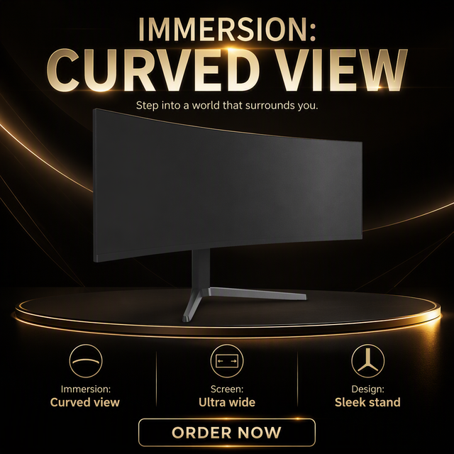 49 Inch IPS Curved Gaming Monitor 51201440 165Hz 1ms Response 32:9 Frameless Height Adjustable with Breathing Light