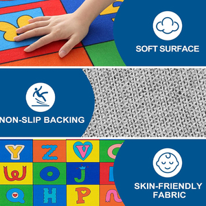 Tapis Alphabet pour tout-petit Montessori pour garderie Tapis d'apprentissage précoce pour les activités éducatives pratiques - Product Image 3