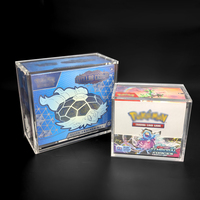 Boîte de présentation transparente en acrylique avec aimant pour boîte de collection de boosters d'entraîneur Pokémon ETB, stock d'usine