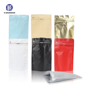 Kantong Kemasan Vertikal Plastik 250g dengan Resleting Samping dan Katup Doypack untuk Penyimpanan Biji Kopi, Makanan Hewan Peliharaan, Permen Karet - Product Image 2