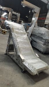 Z type ascenseur vertical fruits nourriture légume grain escalade produit fini système de bande transporteuse à emporter pour sacs d'emballage - Product Image 6