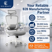Chaise de bureau ergonomique moderne en maille, petite, avec accoudoirs pliables, réglable en hauteur, gain de place, pour ordinateur - Offre Spéciale