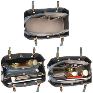 新しいデザインの袋メインPuレザーハンドバッグカスタマイズされたロゴトートバッグ女性のための女性のエレガントなハンドバッグ2024 - Product Image 6