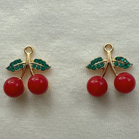 Pendentifs porte-clés en alliage multi-formes de fruits, fournitures artisanales pour accessoires de colliers DIY, vente en gros