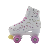 Patins à roulettes légers pour sports de plein air avec roulements Abec-7, design mignon avec strass et roues en PU