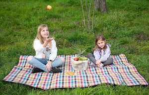 Manta de Picnic Impermeable Personalizada de 3 Capas, Ligera y Portátil, con Estampado a Cuadros de Esponja Acrílica, Tapete para Acampar y Hacer Senderismo - Product Image 6