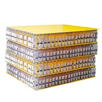 Plaques de palettes en plastique ondulé PP pour un empilage stable des canettes de boissons et un transport réutilisable