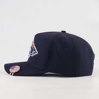 Casquette de golf personnalisée imperméable avec logo brodé 3D, casquette de baseball d'extérieur respirante et ventilée au laser, disponible en plusieurs modèles