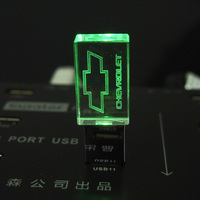 2024 Venta caliente Cristal transparente 3,0 USB Flash Stick 32G 64GB 128GB personalizado 3D logo crystol memoria USB memorias USB