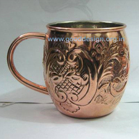 Dernière conception 100% pur fait à la main Moscou Mule cuivre tasses en gros martelé bière tasse | Tasses pour toute boisson réfrigérée cadeau unique