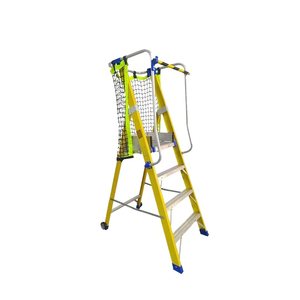 Plate-forme isolée en fibre de verre, main courante de sécurité sur le chantier, échelle, échelle pliable industries échelle de levage - Product Image 1