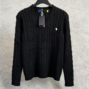 Suéteres de <span class=keywords><strong>Mujer</strong></span> de Cachemira y <span class=keywords><strong>Lana</strong></span> Merino de Calidad Original para Otoño e Invierno, Cuello Redondo, Tejido de Cable con Logotipo - Product Image 4