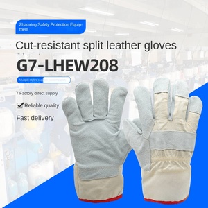 Guanti in Pelle Spaccata Resistenti al Taglio - Product Image 2