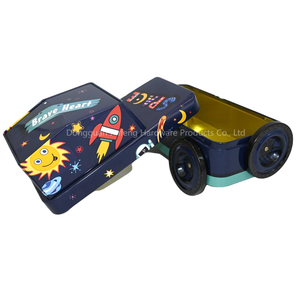 Boîte de rangement en métal en forme de voiture spatiale, boîte en métal imprimée en forme de jouet, emballage cadeau pour enfants - Product Image 6