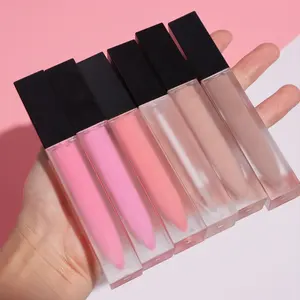 China Manufacturer 2024 Custom Makeup Lip Gloss Liquid Lipsticks Glitter Shimmer Clear Vegan Plumping Lipgloss