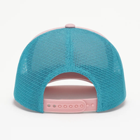 Casquette de sport en maille à 5 panneaux de haute qualité en gros, logo brodé personnalisé, patch en velours côtelé, casquette de camionneur, hiver, extérieur