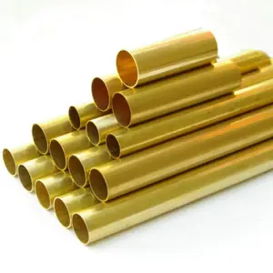 Customized Large Diameter Hollow Brass Tube H62 C28000 C27400 CnZn40 Brass Pipe