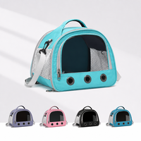 Sac de transport pliable pour reptiles, lézards et petits animaux, en polyester, étanche, avec fermeture éclair, transparent et réglable