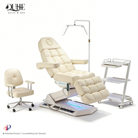 Original Design PU-Leder Massageliege und Kosmetikliege Elektrische Schönheitssalon-Spa-Massageliege mit LED