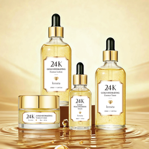 ผลิตภัณฑ์ดูแลผิวหน้าทองคำ 24K แบรนด์ส่วนตัว โทนเนอร์ โลชั่น เซรั่ม ครีม OEM/ODM ป้องกันผิวแห้งหมองคล้ำ ขายส่ง - Product Image 1