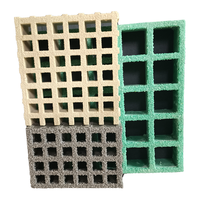 Grille en plastique renforcé de fibres de verre (FRP) standard, maille 1,5 x 1,5 pouces, panneau de grille en FRP, grille moulée en FRP avec surface texturée