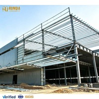 Structure en acier modulaire et entrepôt à grande portée de fabrication chinoise, bâtiment métallique fiable avec installation rapide et support technique