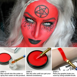 อุปกรณ์เพ้นท์ร่างกายใบหน้า6สีสูตรน้ำ30ก. อุปกรณ์เพ้นท์ร่างกาย - Product Image 5