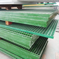 Grille en maille de fibre de verre FRP lave-auto passerelle gare plate-forme grilles de sol avec Service de traitement de coupe personnalisé