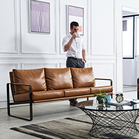 Ensemble de canapés modernes 1+1+3, meubles pour hôtel, appartement, maison, bureau, réception, canapé en cuir sectionnel