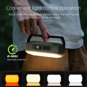 Lampe de camping extérieure moderne, étanche, portable, rechargeable, LED haute luminosité, multifonctionnelle, lampe de travail, matériau ABS+PC - Product Image 5