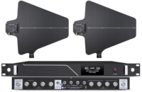 Sistema de Micrófono Inalámbrico Profesional 948-8, Accesorio de 8 Canales, Amplificador y Distribuidor de Antena con 7 Diseños Opcionales