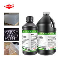 Adhésif UV pour coller le plastique, colle UV à base d'acrylique pour le collage du PMMA, du PE, du PET, de l'ABS, grand format