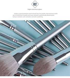 Juego de brochas de maquillaje suave de 14 piezas para principiantes, polvo suelto completo, sombra de ojos, colorete, resaltador, herramientas - Product Image 5