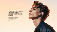 AuraBuds Custom X6 Écouteurs sans fil avec écran tactile TFT de 2,1 pouces, traducteur vocal IA, écouteurs multilingues