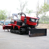 Motoculteur rotatif 25HP tracteur diesel Motoculteur rotatif charrue équipement agricole Rotation durable de l'engrenage Petit Motoculteur rotatif amphibie