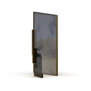 Perfil de Aluminio Industrial Personalizado Serie 6000 para Puerta de Gabinete, Manija Cuadrada Empotrada y Panel de Vidrio - Product Image 4