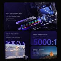 Projecteur DLP triple laser 4K UHD JMGO N3 Ultra Max, 4600 lumens CVIA, 240 Hz, HDR10, Android 11, haut-parleurs intégrés, portable, 128 Go/4 Go