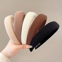 Jingyue Bandeaux de cheveux pour femmes de mode Bandeaux élastiques de couleur unie Accessoires de cerceau de cheveux vintage pour filles