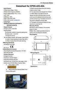 Balasto electrónico de lámpara UV, esterilizador de agua de 10W-41W, controlador de lámpara germicida UV, balasto UVC de 24V CC para tratamiento de agua - Product Image 4