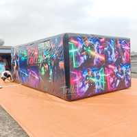 Inflatables Giant Halloween Inflatable Laser Tag Maze Inflatable Haunted House Maze Tent