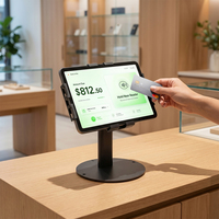 Tableta Android NFC de 12 Pulgadas con Pantalla 2K, Chip NFC NXP, Terminal POS Certificado por EMVCo con Base de Carga Multipuerto Desmontable