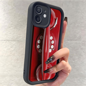 Funda de lujo roja para <span class=keywords><strong>tel</strong></span>éfono móvil con diseño de lente de cámara y estampado fotográfico, a prueba de golpes, de TPU, para iPhone 11 12 13 14 15 16 17 Pro Max - Product Image 4