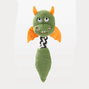 Jouets en peluche couineurs pour animaux de compagnie, en coton durable, amusants, en forme de démon, avec corde, son interactif, jouets à mâcher en peluche pour chiens - Product Image 5