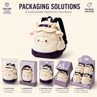 Sac à dos enfant personnalisé en peluche motif cowboy ou mouton, service OEM ODM pour cadeaux promotionnels de marque en gros