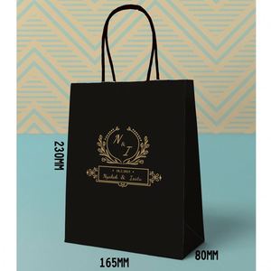 Bolsa de Papel Kraft Reciclable para Compras, Comida para Llevar, Envíos Rápidos, con Logotipo Personalizado - Product Image 3