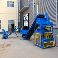 Machine à fabriquer des briques en terre cuite RPT2-10, machine à briques emboîtables, machine à fabriquer des blocs de terre pour la construction de murs