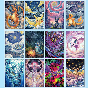 JR Offre Spéciale – Collection d'Autocollants Artistiques Rares Pokémon Dessinés à la Main, Style <span class=keywords><strong>Manga</strong></span>, pour Classeur, Jeux de Cartes Mega Dream - Product Image 3