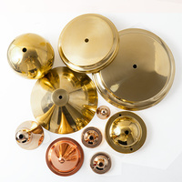 Custom Brass Metal Spinning Lamp Shades Mirror Polished Copper Lighting Components Manufacturer