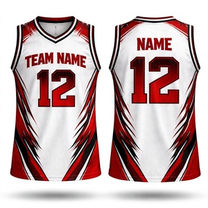 Camiseta de Baloncesto Personalizada con Cuello en V, Sin Mangas, Malla 100% Poliéster, Nombre del Equipo, Número 12, Unisex, Adulto, Todas las Temporadas - Product Image 1