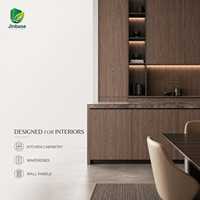 Panneau en bois foncé moderne et écologique de qualité supérieure avec protection contre l'humidité E0 sans formaldéhyde pour des intérieurs raffinés